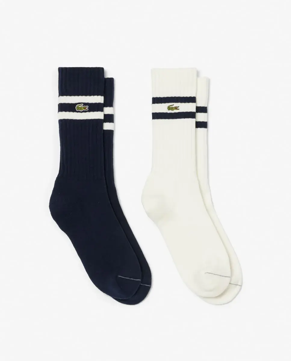 Набор из двух однотонных длинных носков Lacoste, темно-синий
Набор из двух однотонных длинных носков Lacoste, темно-синий
