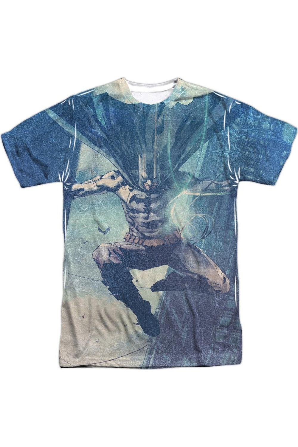 Футболка с коротким рукавом Batman Skyscrapers для взрослых из полиэстера Gildan, белый 
Футболка с коротким рукавом Batman Skyscrapers для взрослых из полиэстера Gildan, белый