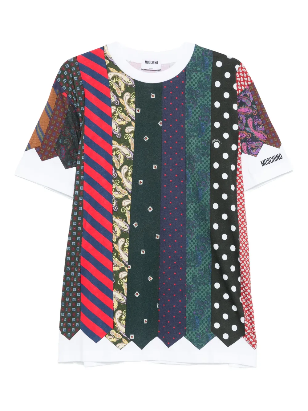 Футболка в технике пэчворк с принтом Moschino, синий
Футболка в технике пэчворк с принтом Moschino, синий