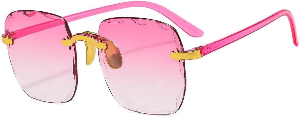 Женские солнцезащитные очки без оправы, модные очки с градиентными линзами, винтажные женские солнцезащитные очки с металлическими дужками, классические очки GHVWYX, Pink 1
Женские солнцезащитные очки без оправы, модные очки с градиентными линзами, винтажные женские солнцезащитные очки с металлическими дужками, классические очки GHVWYX, Pink 1