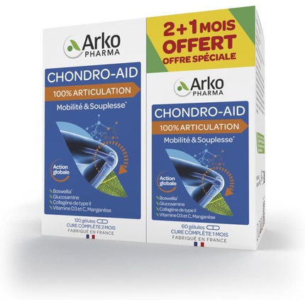 Chondro-Aid 100% гибкость суставов и хорошее самочувствие Arkopharma
Chondro-Aid 100% гибкость суставов и хорошее самочувствие Arkopharma