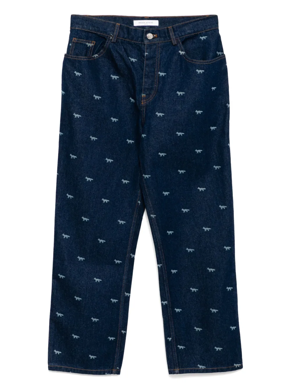 Джинсы свободного кроя Maison Kitsuné, синий
Джинсы свободного кроя Maison Kitsuné, синий