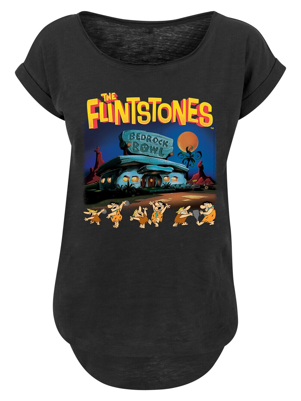 Рубашка F4NT4STIC Die Familie Feuerstein, черный 
Рубашка F4NT4STIC Die Familie Feuerstein, черный