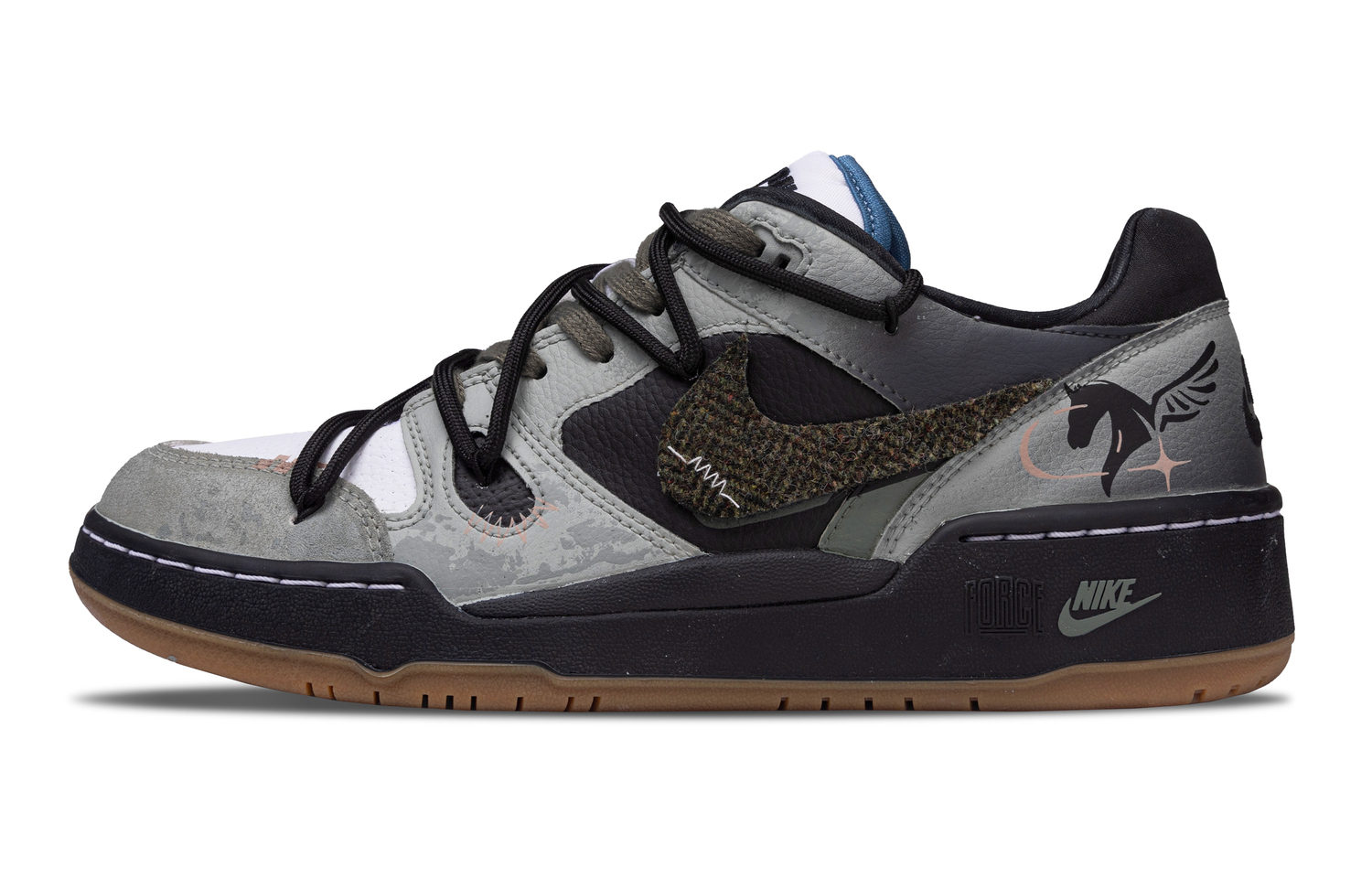 Nike Full Force Abrasion Resistant Low top Skateboard Shoes мужские черно-зеленые
Nike Full Force Abrasion Resistant Low top Skateboard Shoes мужские черно-зеленые