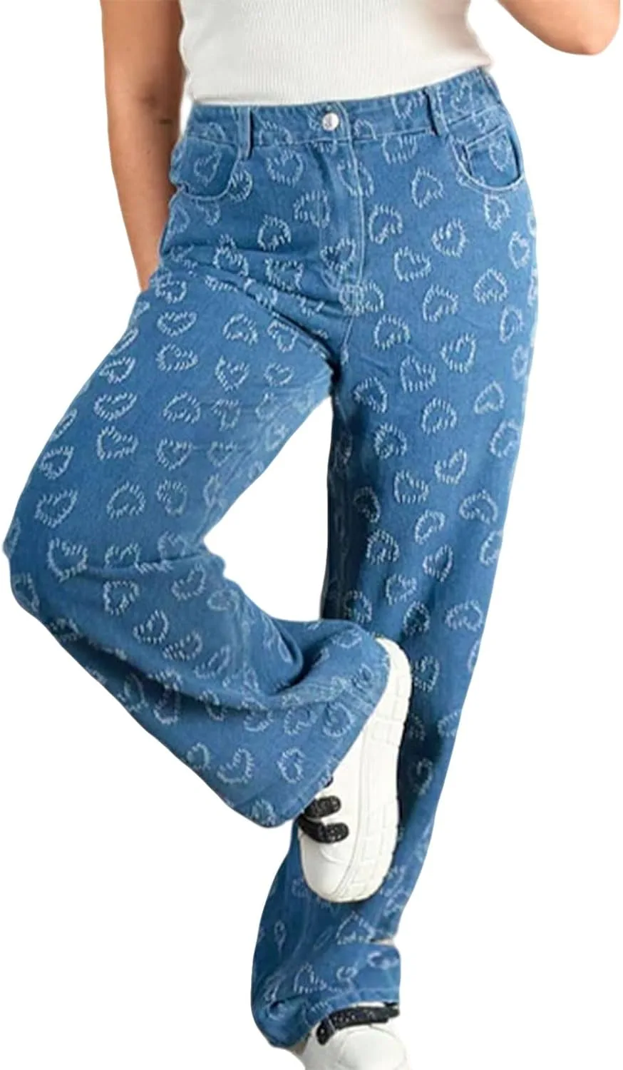 Женские джинсы Loveimgs Casual с принтом Love, прямые, мешковатые, высокие, широкие, на резинке, потертые
Женские джинсы Loveimgs Casual с принтом Love, прямые, мешковатые, высокие, широкие, на резинке, потертые