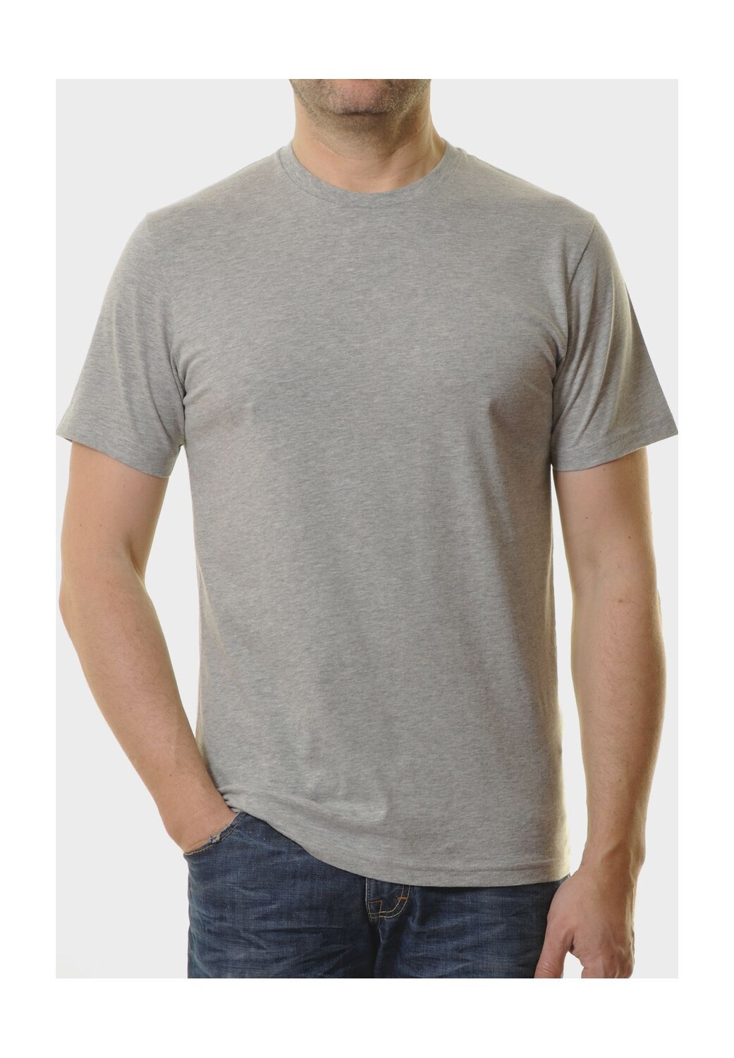 Футболка с круглым вырезом, мужская RAGMAN, серый
Футболка с круглым вырезом, мужская RAGMAN, серый