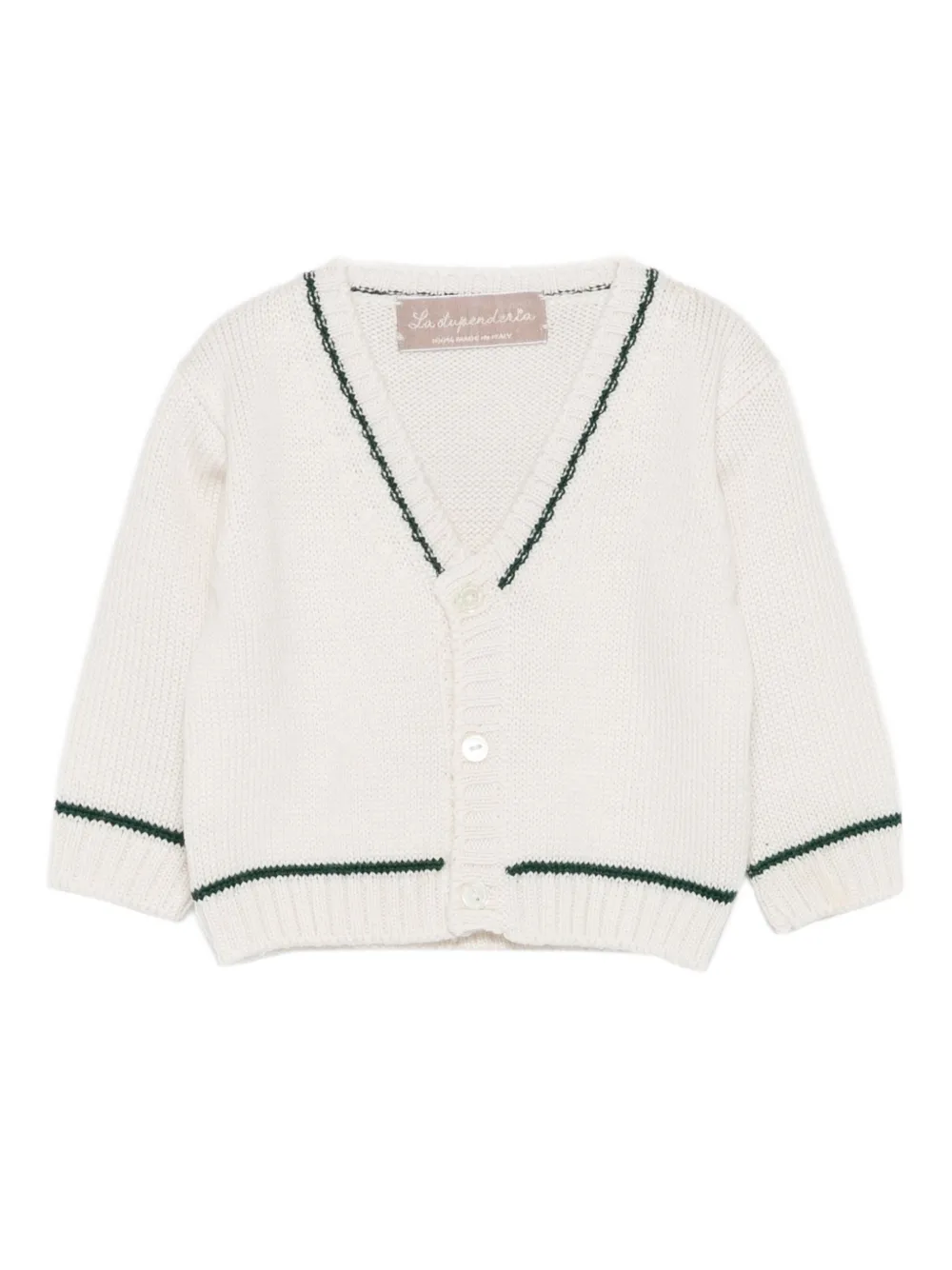 Кардиган с V-образным вырезом и пуговицами La Stupenderia, белый
Кардиган с V-образным вырезом и пуговицами La Stupenderia, белый