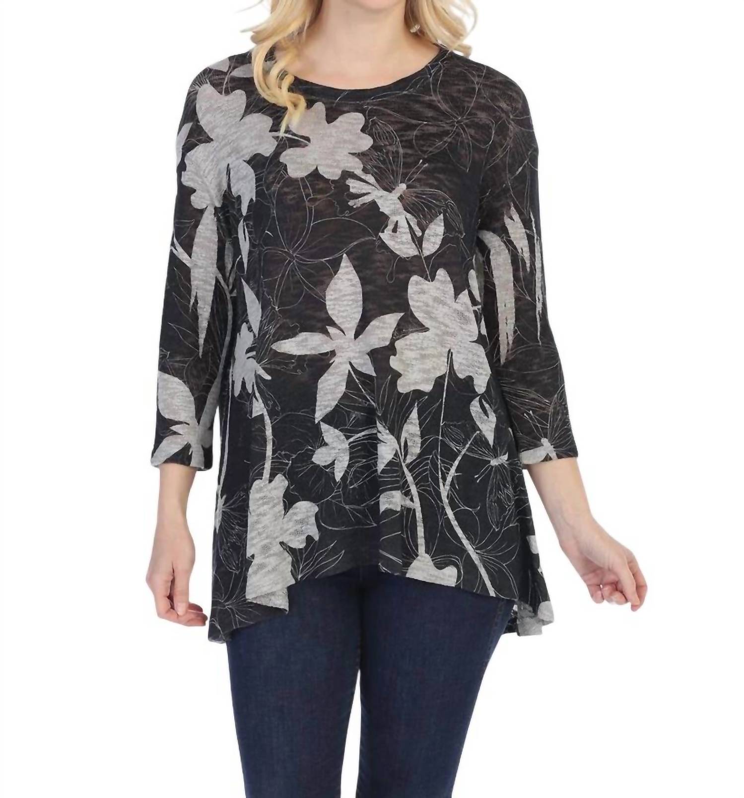 Вязаный топ Secret Sweater Hi-Low черного цвета Jess & Jane
Вязаный топ Secret Sweater Hi-Low черного цвета Jess & Jane