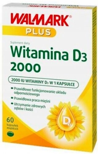 Walmark, Plus, Витамин D3 2000, 60 капсул.
Walmark, Plus, Витамин D3 2000, 60 капсул.