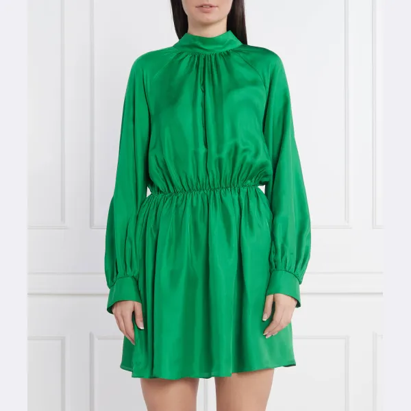 Шелковое платье Эббали Samsøe Samsøe, зеленый
Шелковое платье Эббали Samsøe Samsøe, зеленый