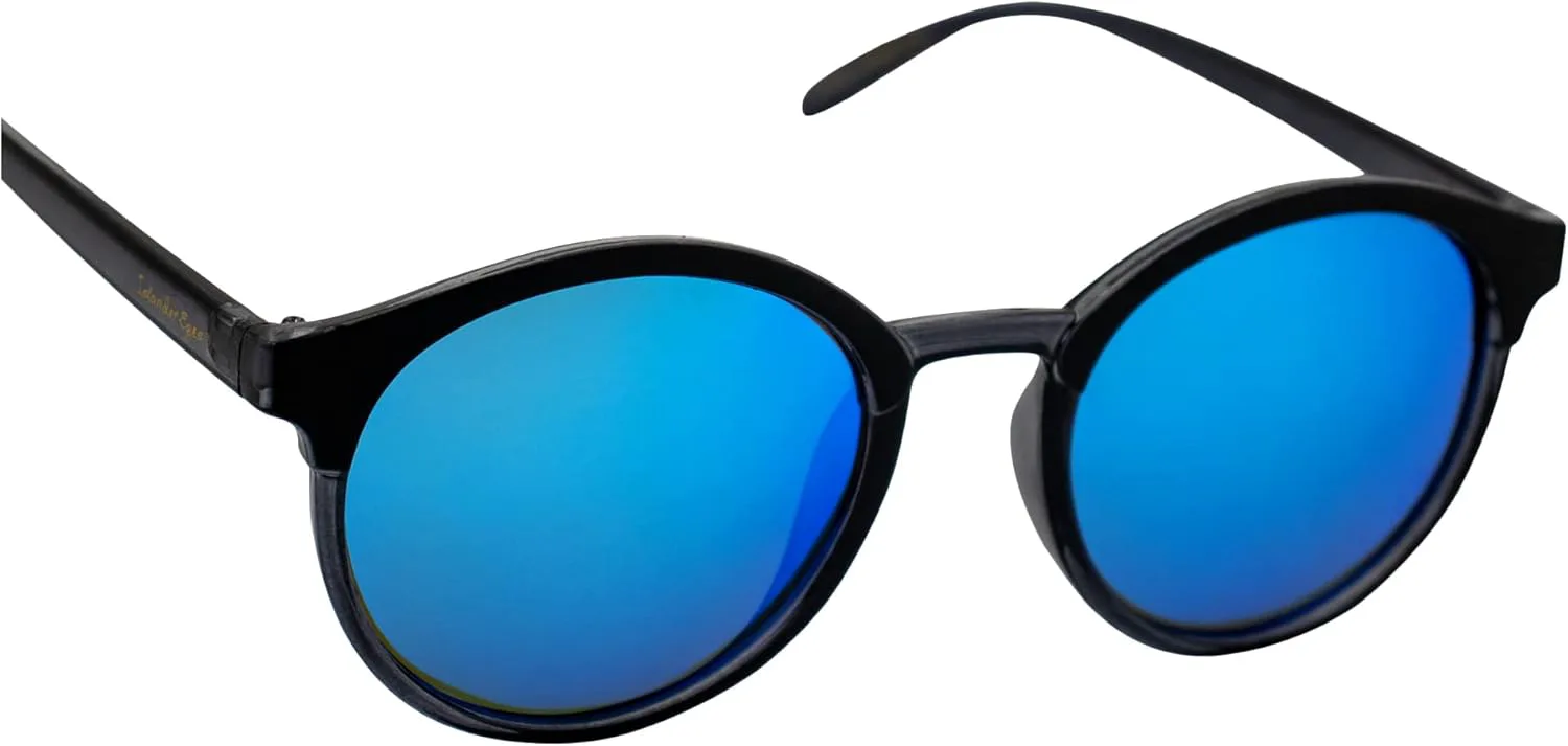 Поляризованные солнцезащитные очки Maldives, 2 пары: круглая черная (зеленые зеркальные линзы) и градиентная черно-серая (синие зеркальные линзы) Islander Eyes
Поляризованные солнцезащитные очки Maldives, 2 пары: круглая черная (зеленые зеркальные линзы) и градиентная черно-серая (синие зеркальные линзы) Islander Eyes