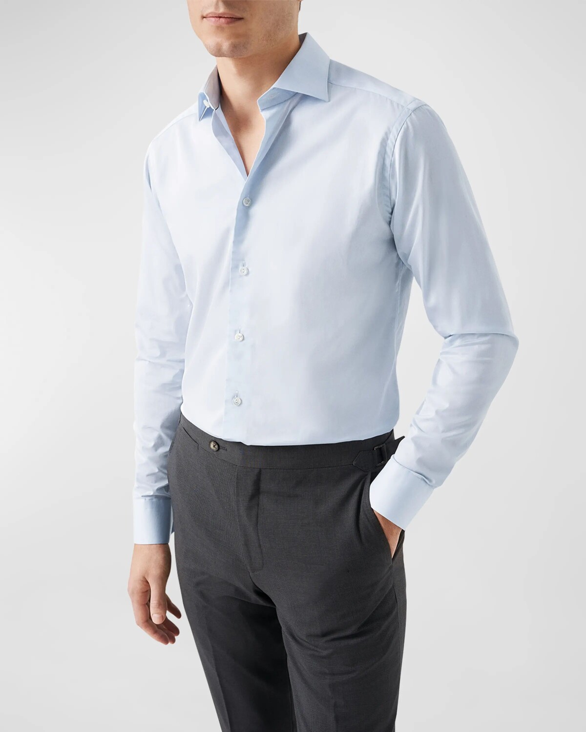 Мужская рубашка из твила современного кроя с приподнятым верхом Eton, цвет Blue
Мужская рубашка из твила современного кроя с приподнятым верхом Eton, цвет Blue