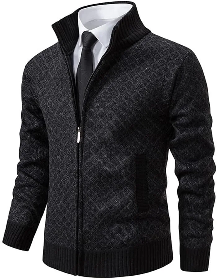 Мужской кардиган на молнии с воротником стойкой, винтажный, slim fit, с карманами XYGJZ
Мужской кардиган на молнии с воротником стойкой, винтажный, slim fit, с карманами XYGJZ