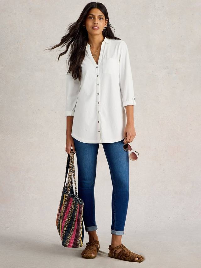 Длинная блузка Annie White Stuff, White
Длинная блузка Annie White Stuff, White