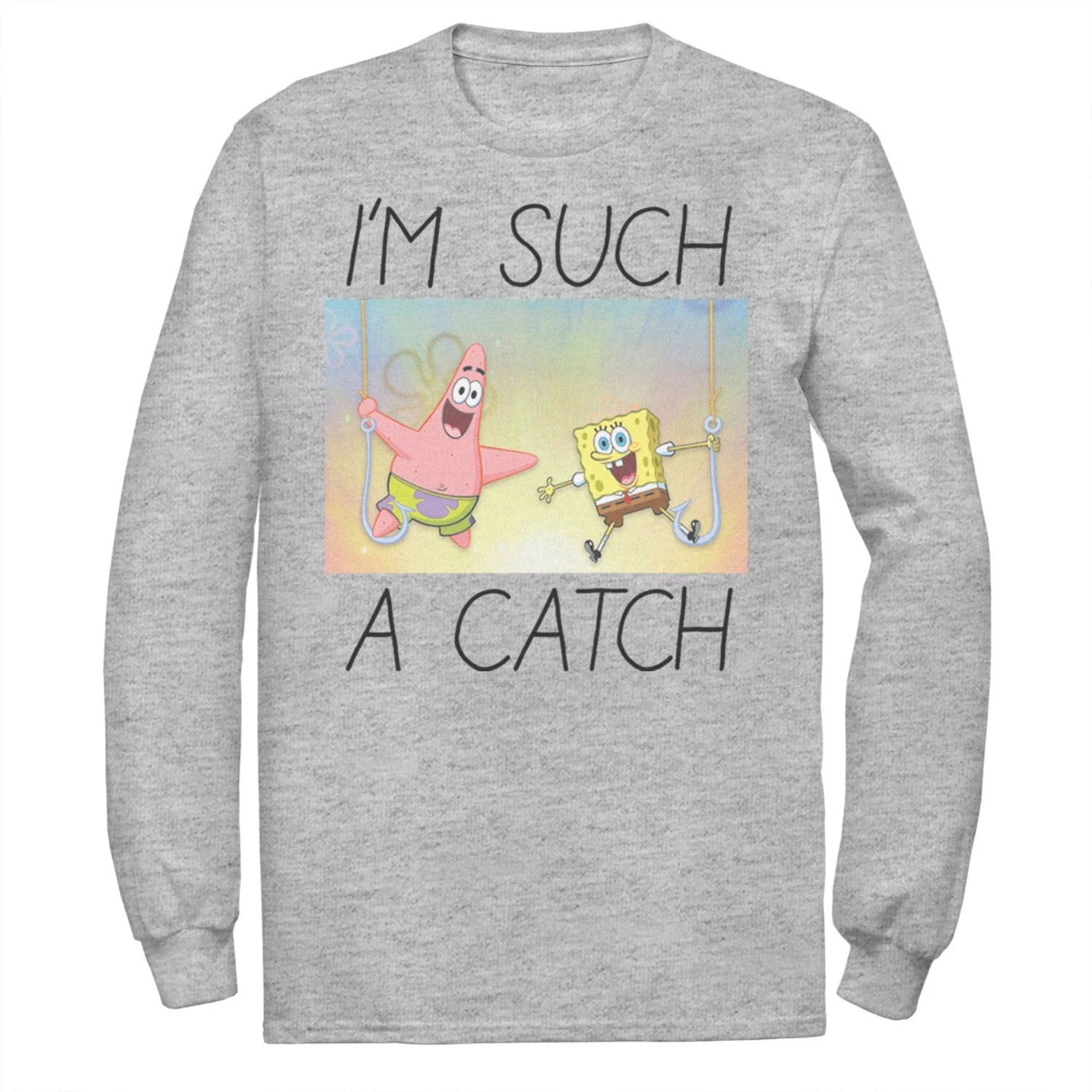 Мужская футболка с длинными рукавами и портретом «Губка Боб I’m such a Catch» Licensed Character
Мужская футболка с длинными рукавами и портретом «Губка Боб I’m such a Catch» Licensed Character
