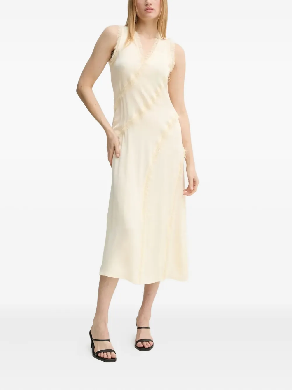 Платье миди без рукавов с бахромой Day Birger Et Mikkelsen, желтый
Платье миди без рукавов с бахромой Day Birger Et Mikkelsen, желтый