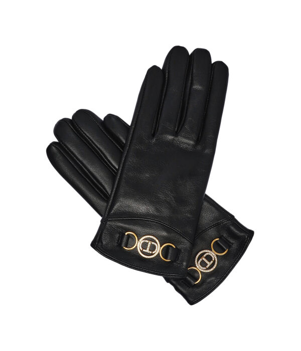 Кожаные перчатки Twinset, черный
Кожаные перчатки Twinset, черный