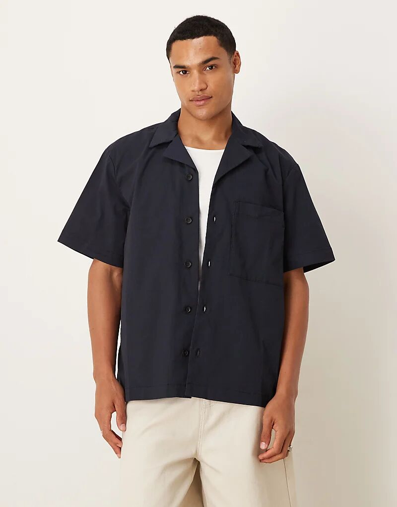 Рубашка Selected Homme с короткими рукавами темно-синего цвета
Рубашка Selected Homme с короткими рукавами темно-синего цвета