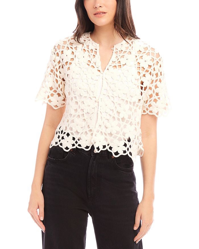 Камилла Кружевная Блуза Fifteen Twenty, слоновая кость/кремовый
Камилла Кружевная Блуза Fifteen Twenty, слоновая кость/кремовый