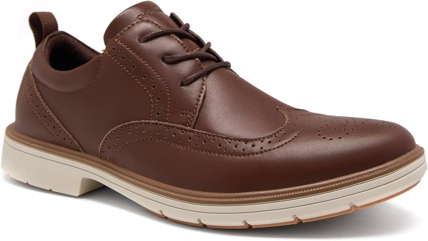 Мужские ортопедические деловые кожаные туфли: удобная поддержка свода стопы Orthocomfoot, коричневый
Мужские ортопедические деловые кожаные туфли: удобная поддержка свода стопы Orthocomfoot, коричневый