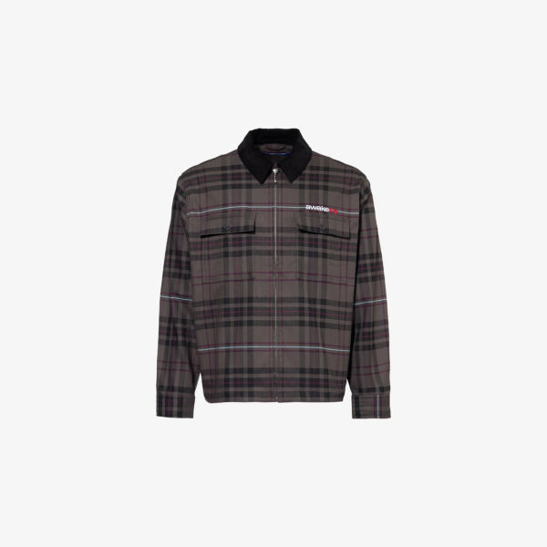 Рубашка клетчатая Awake Ny с двумя пуговицами на карманах, коричневый
Рубашка клетчатая Awake Ny с двумя пуговицами на карманах, коричневый