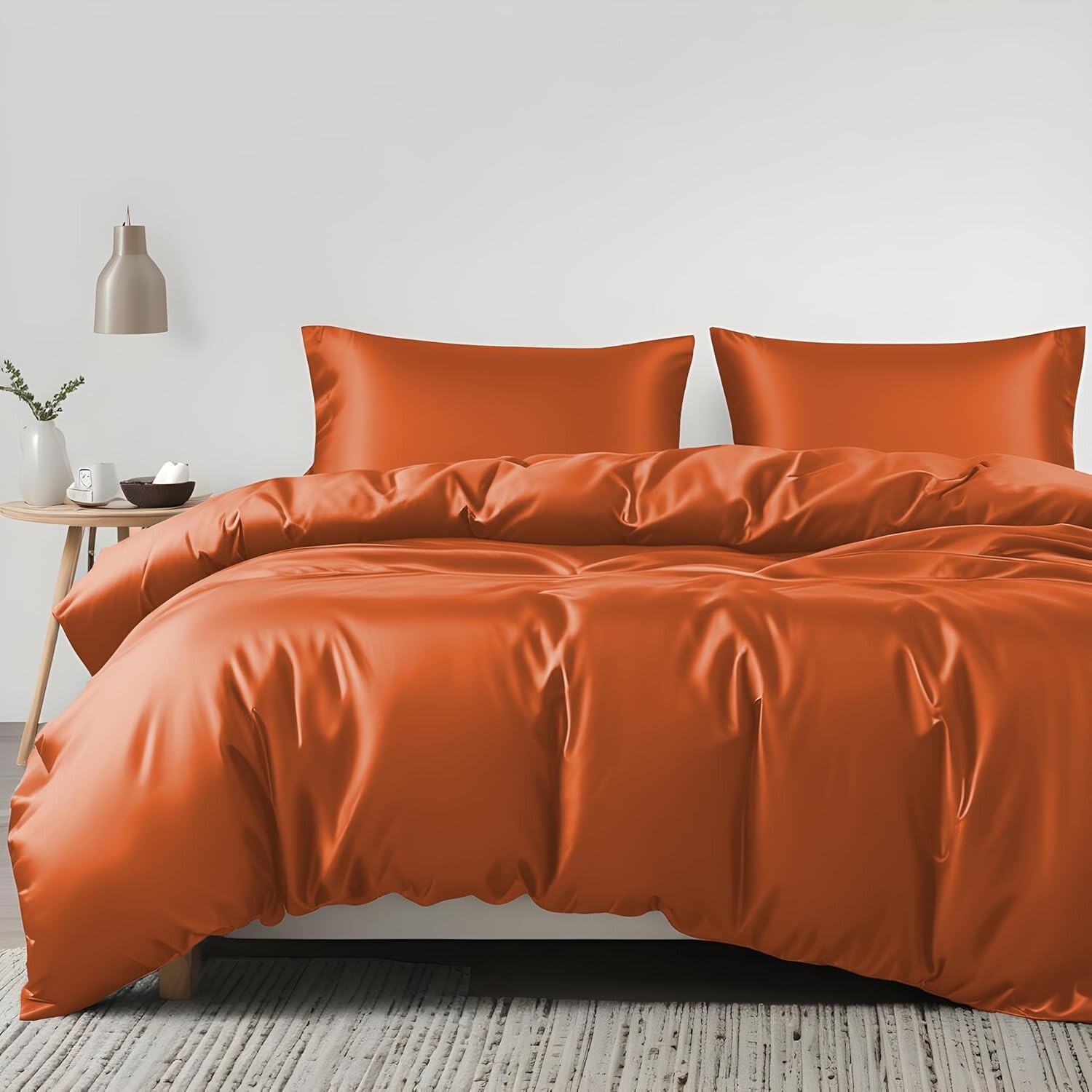 Комплект пододеяльников Linenwalas Tencel из лиоцелла, эвкалиптовый охлаждающий комплект из легкого шелкового одеяла с застежкой-молнией и угловыми завязками (оранжевый, двойной), Burnt Orange
Комплект пододеяльников Linenwalas Tencel из лиоцелла, эвкалиптовый охлаждающий комплект из легкого шелкового одеяла с застежкой-молнией и угловыми завязками (оранжевый, двойной), Burnt Orange