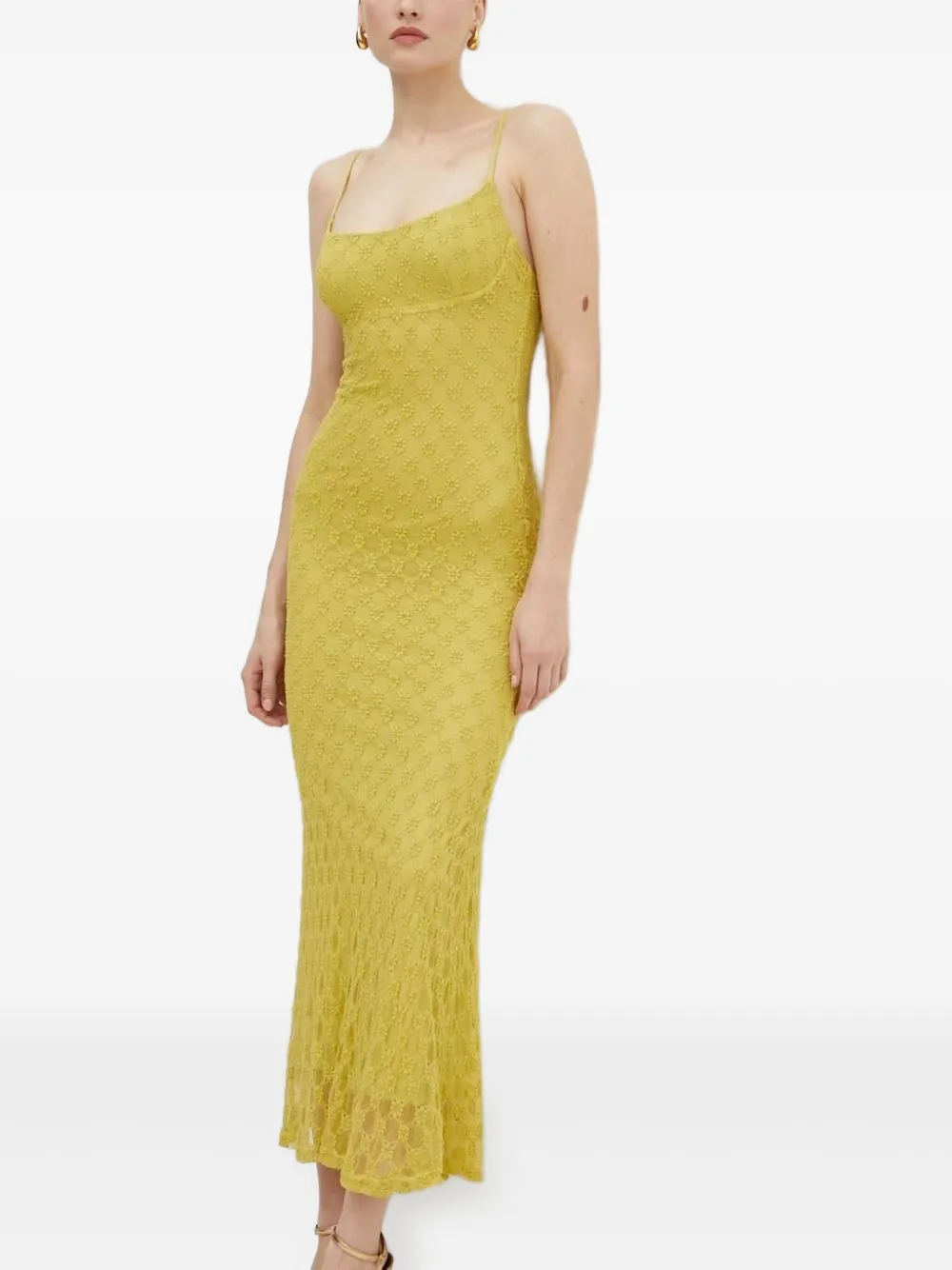 Платье миди из цветочного кружева Bardot, желтый
Платье миди из цветочного кружева Bardot, желтый