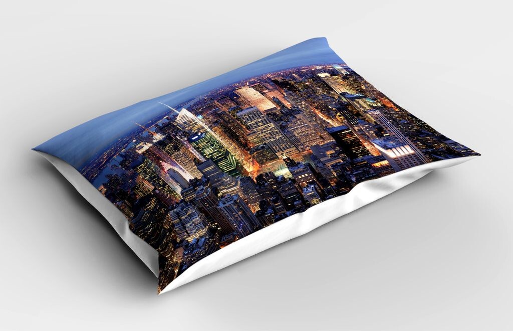 ABAKUHAUS New York Наволочка, New York City Skyline at Night Hudson Manhattan Broadway Wall Street, 40x80 см, Синий
ABAKUHAUS New York Наволочка, New York City Skyline at Night Hudson Manhattan Broadway Wall Street, 40x80 см, Синий