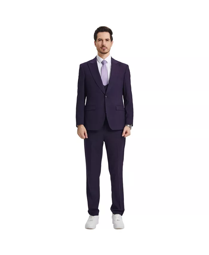 Большой и высокий костюм Hybrid-Fit из 3 предметов: пиджак, жилет и брюки Stacy Adams, фиолетовый
Большой и высокий костюм Hybrid-Fit из 3 предметов: пиджак, жилет и брюки Stacy Adams, фиолетовый