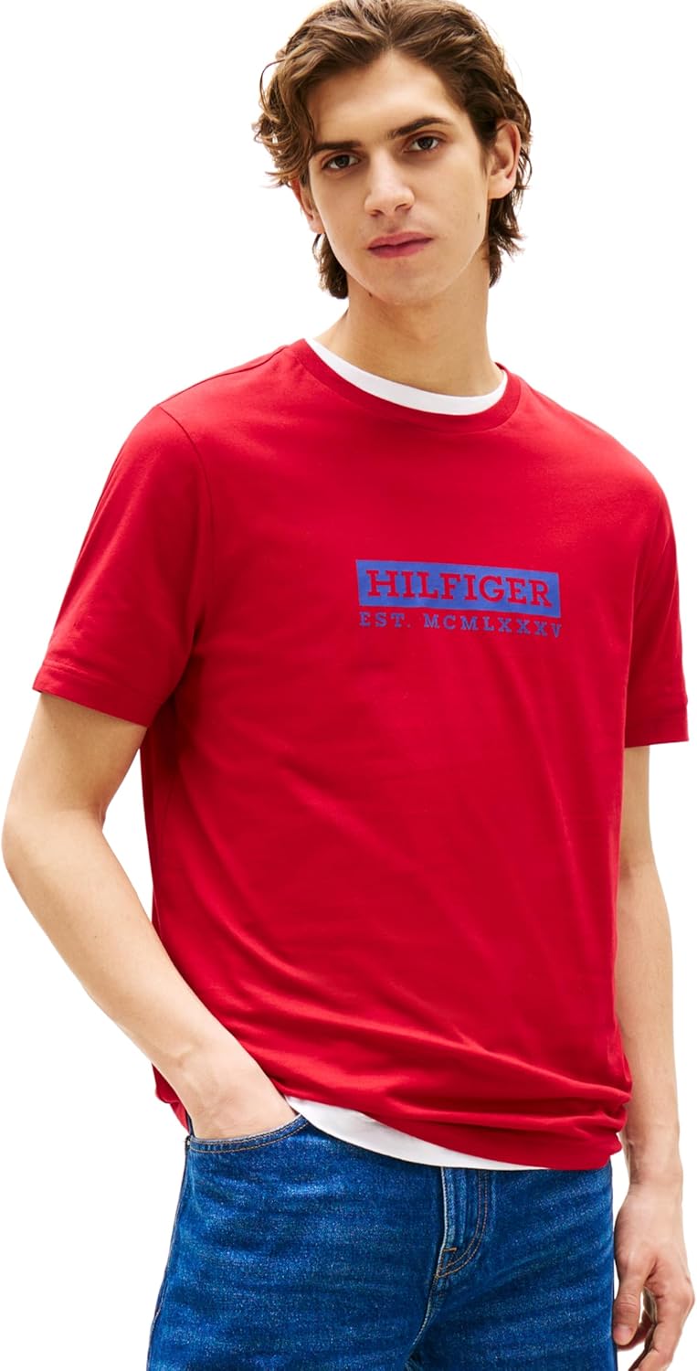 Мужские хлопковые футболки Tommy Hilfiger с короткими рукавами и напечатанным логотипом, также доступны в размерах для больших и высоких размеров, Medium Red, Красный, Мужские хлопковые футболки Tommy Hilfiger с короткими рукавами и напечатанным логотипом
Мужские хлопковые футболки Tommy Hilfiger с короткими рукавами и напечатанным логотипом, также доступны в размерах для больших и высоких размеров, Medium Red, Красный, Мужские хлопковые футболки Tommy Hilfiger с короткими рукавами и напечатанным логотипом