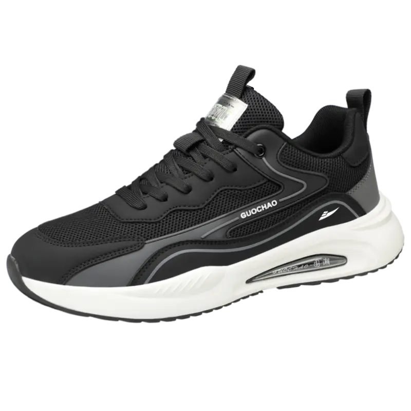 Kuding Мужские повседневные туфли низкие серые черные белые черные, цвет Black 
Kuding Мужские повседневные туфли низкие серые черные белые черные, цвет Black