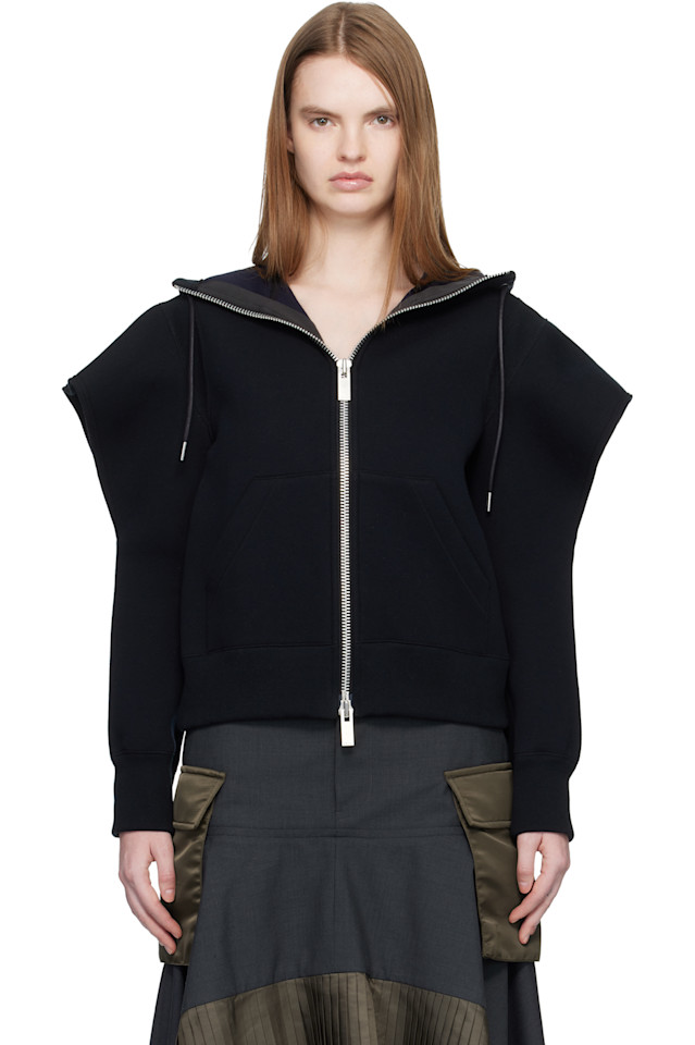 Толстовка с капюшоном из губки Sacai, черный
Толстовка с капюшоном из губки Sacai, черный