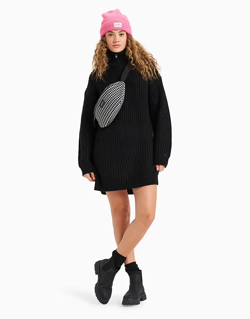 Платье-свитер Home Again с длинными рукавами и воротником-молнией до середины бедра в цвете антрацит Roxy
Платье-свитер Home Again с длинными рукавами и воротником-молнией до середины бедра в цвете антрацит Roxy