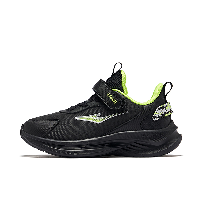 ERKE KIDS Детские кроссовки с низким верхом, устойчивые к истиранию, черные, серебристо-зеленые 
ERKE KIDS Детские кроссовки с низким верхом, устойчивые к истиранию, черные, серебристо-зеленые