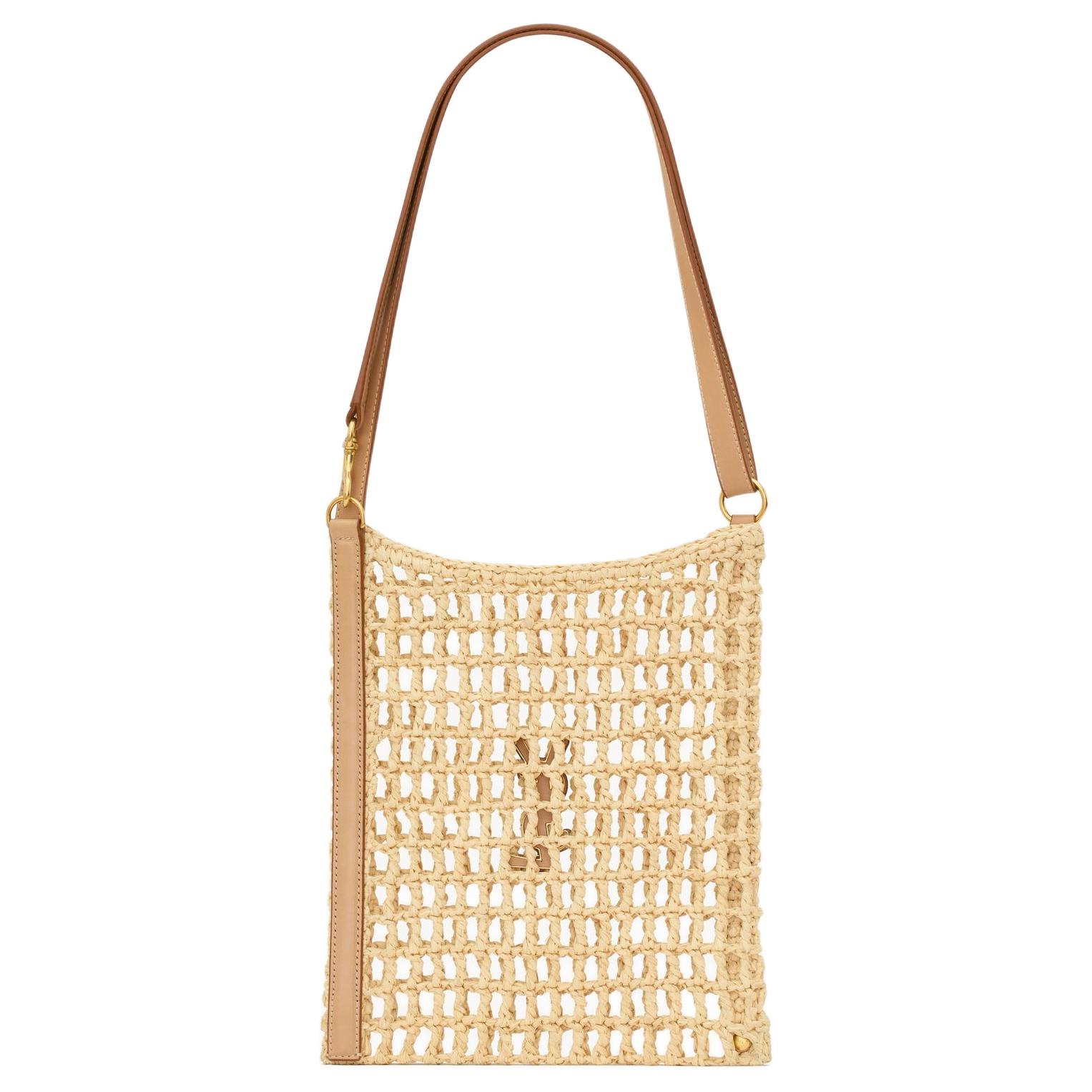 SAINT LAURENT Рафия кроссбоди мини женская сумка через плечо натуральная винтажная коричневая золотая 
SAINT LAURENT Рафия кроссбоди мини женская сумка через плечо натуральная винтажная коричневая золотая