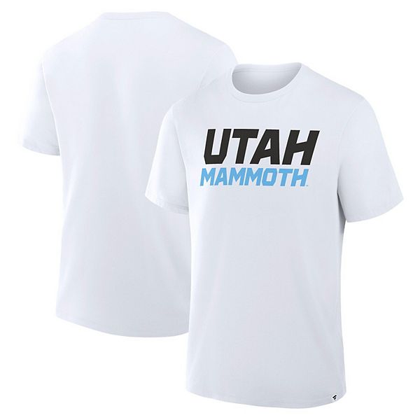 Мужская белая футболка utah mammoth wordmark legacy Fanatics
Мужская белая футболка utah mammoth wordmark legacy Fanatics