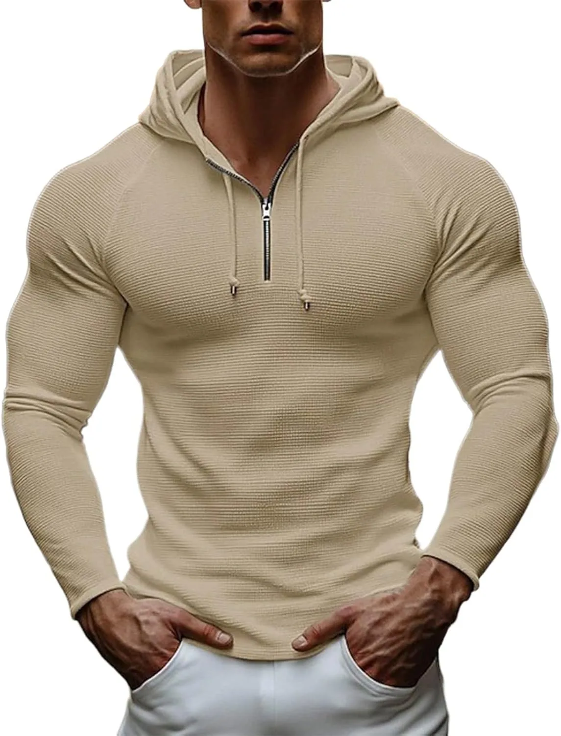 Мужская толстовка с капюшоном waffle knit, casual, с длинными рукавами
Мужская толстовка с капюшоном waffle knit, casual, с длинными рукавами