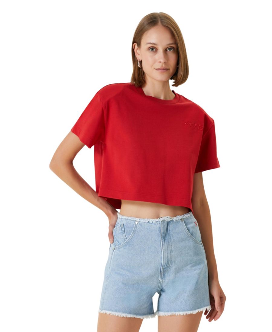 Женская хлопковая футболка с подплечниками PCFG, Samba
Женская хлопковая футболка с подплечниками PCFG, Samba