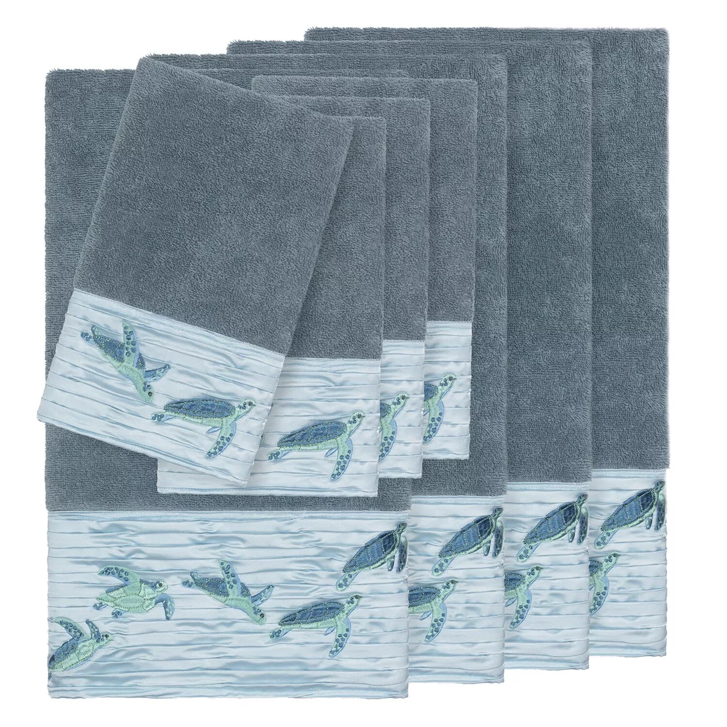 Linum Home Textiles Турецкий хлопок Mia Набор украшенных полотенец из 8 предметов, голубой
Linum Home Textiles Турецкий хлопок Mia Набор украшенных полотенец из 8 предметов, голубой
