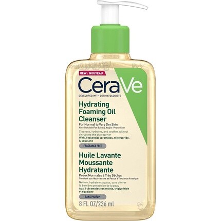 Масло для умывания CeraVe Hydrating Foaming, 236 мл
Масло для умывания CeraVe Hydrating Foaming, 236 мл