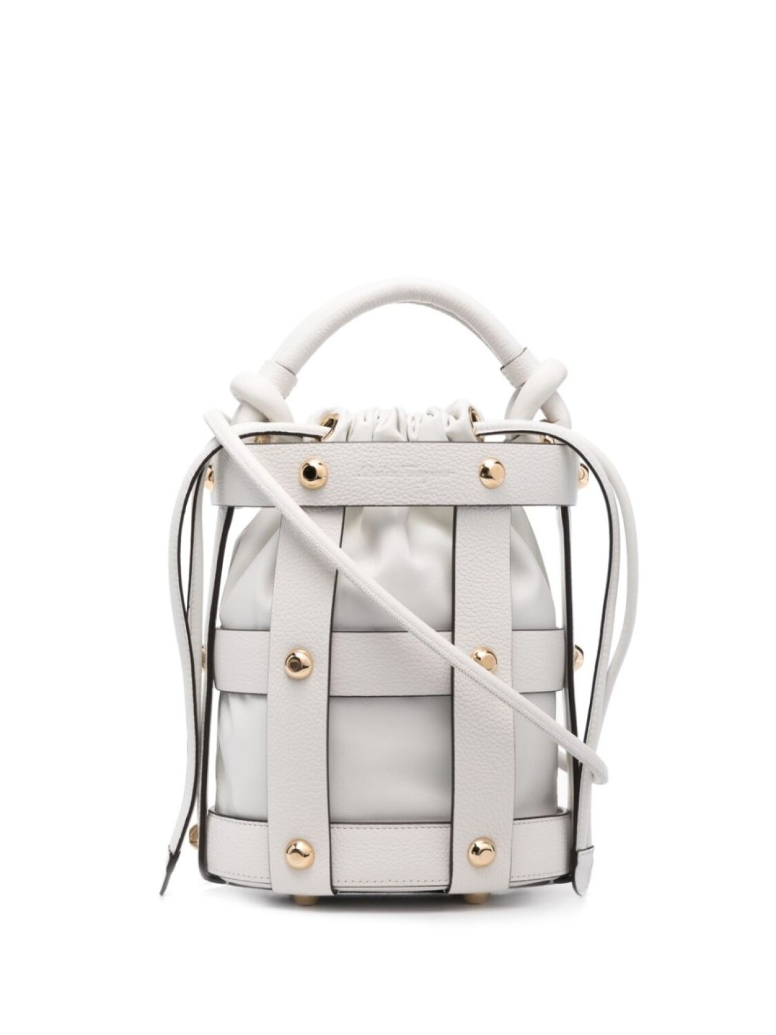 Ferragamo сумка-ведро с заклепками, белый
Ferragamo сумка-ведро с заклепками, белый