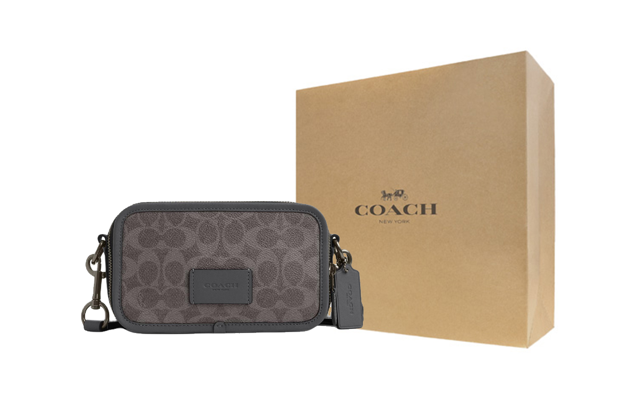 Фотосумка из искусственной кожи с натуральной кожаной отделкой через плечо унисекс серая COACH, Gift Box Set (Basic Set+желтый Box)
Фотосумка из искусственной кожи с натуральной кожаной отделкой через плечо унисекс серая COACH, Gift Box Set (Basic Set+желтый Box)