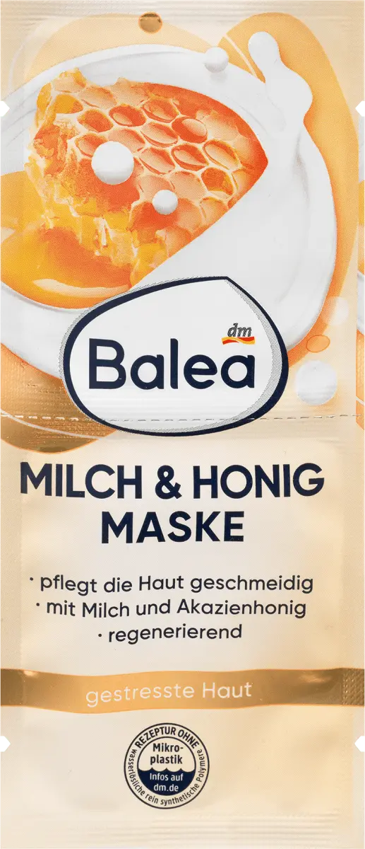 Маска для лица с молоком и усилителем Мед 16 мл. Balea
Маска для лица с молоком и усилителем Мед 16 мл. Balea