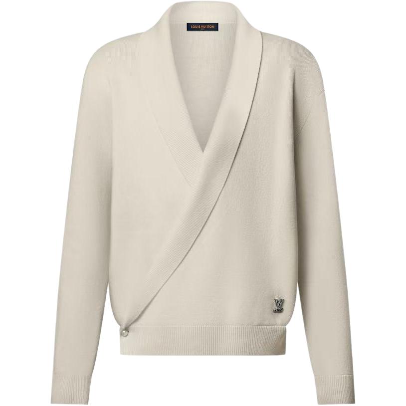 LOUIS VUITTON Вязаный жакет с шалькой, Beige
LOUIS VUITTON Вязаный жакет с шалькой, Beige