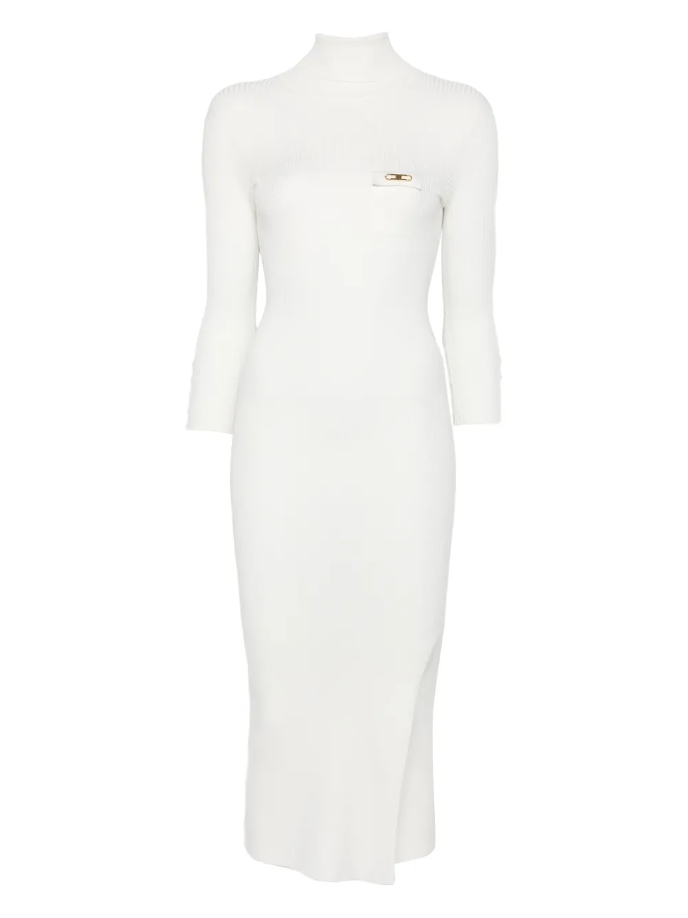 Платье миди в рубчик с высоким воротником Elisabetta Franchi, нейтральный
Платье миди в рубчик с высоким воротником Elisabetta Franchi, нейтральный