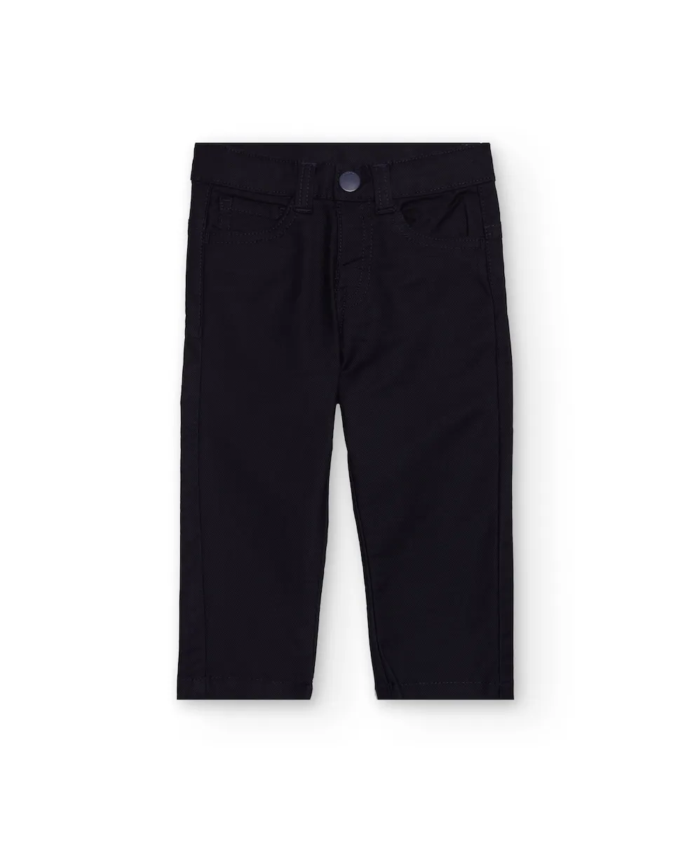 Брюки из саржи для мальчика темно-синего цвета с задним карманом и вышитой деталью Tuc tuc
Брюки из саржи для мальчика темно-синего цвета с задним карманом и вышитой деталью Tuc tuc