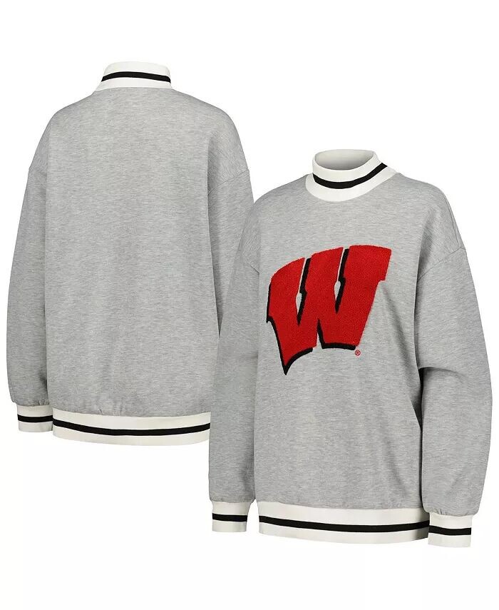 Женская спортивная толстовка-пуловер Ash Wisconsin Badgers с воротником-стойкой Gameday Couture
Женская спортивная толстовка-пуловер Ash Wisconsin Badgers с воротником-стойкой Gameday Couture