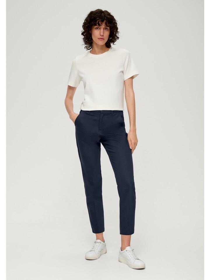 Тканевые брюки sOliver 7/8, синий
Тканевые брюки sOliver 7/8, синий