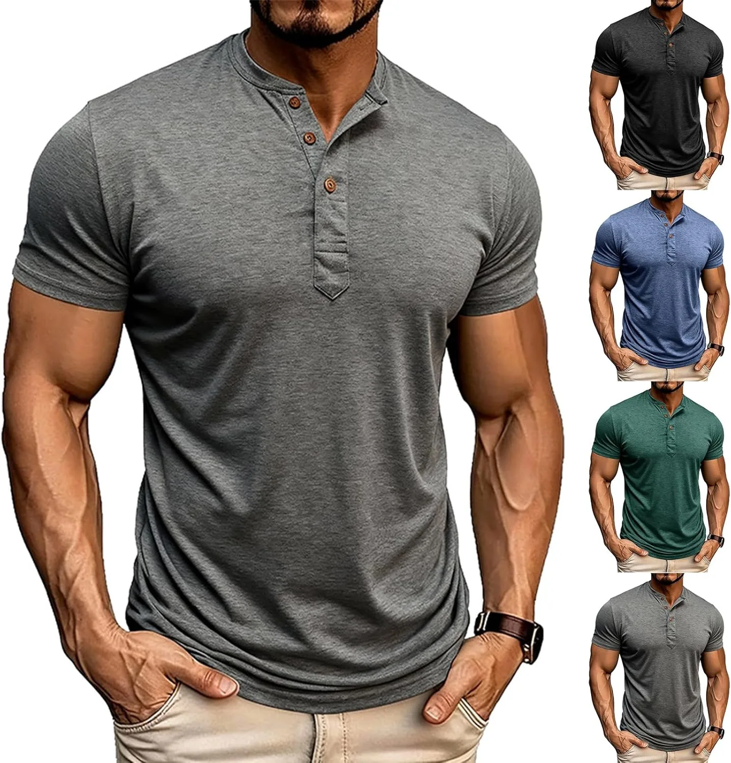 Футболка Henley с коротким рукавом, Regular Fit chaktkglok
Футболка Henley с коротким рукавом, Regular Fit chaktkglok