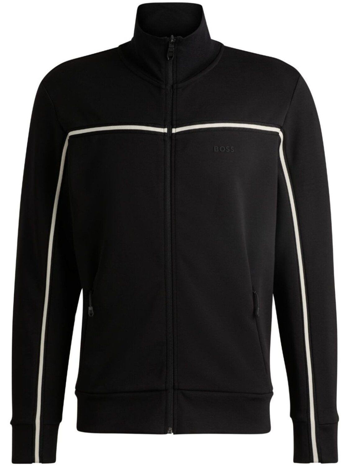 Джемпер на молнии BOSS, черный
Джемпер на молнии BOSS, черный